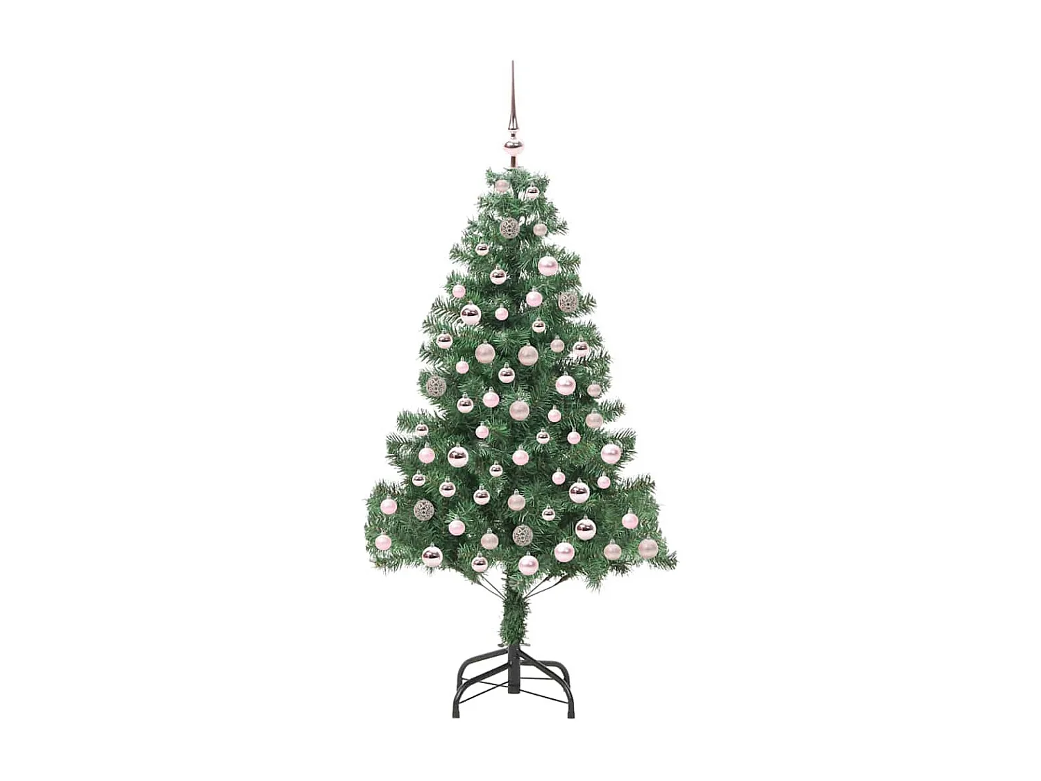 Albero di Natale con 300 LED con supporto Verde 210 cm PVC