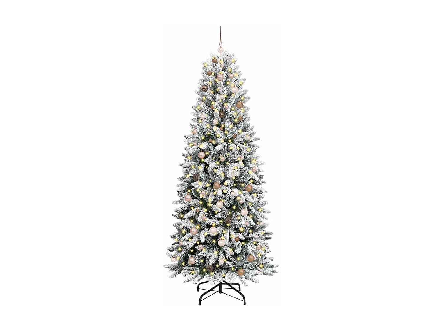 Künstlicher Weihnachtsbaum mit 300 LEDs Weiß 93 x 93 x 240 cm