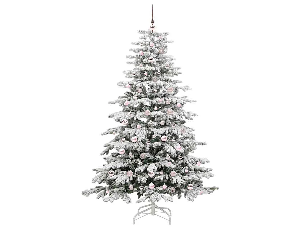 Sapin de Noël Artificiel à Branches Articulées Blanc 210 cm