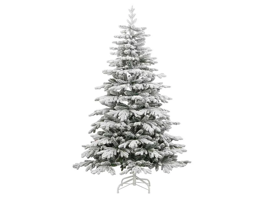 Sapin de Noël Artificiel à Branches Articulées Blanc 210 cm