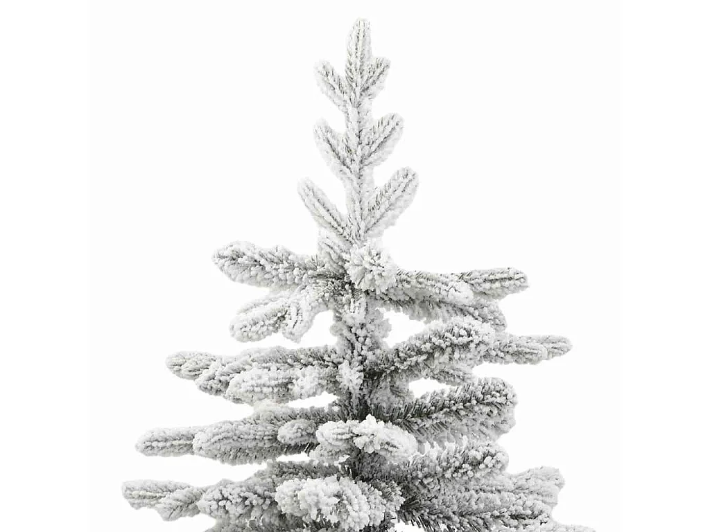 Sapin de Noël Artificiel à Branches Articulées Blanc 210 cm