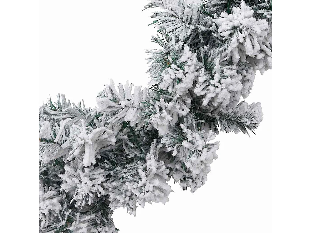 Weihnachtsgirlande mit LED-Lichtern Grün 5 m PVC