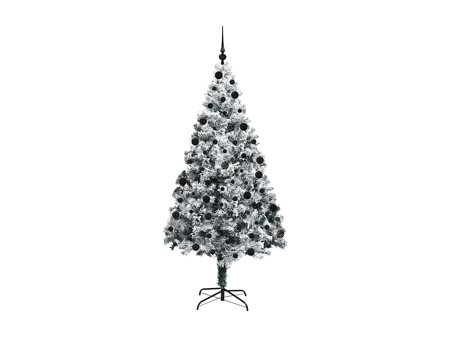 Sapin de Noël artificiel Vert 210 cm PVC, Acier et Plastique