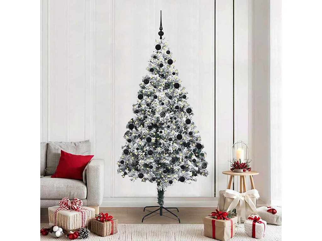 Kunstkerstboom Groen 210 cm PVC, Staal en Kunststof