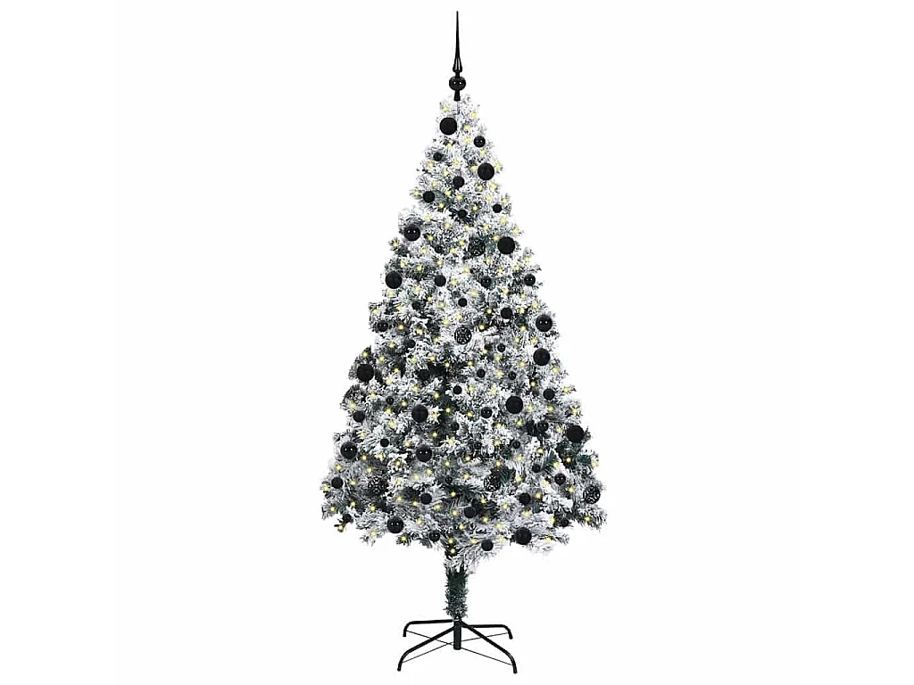 Kunstkerstboom Groen 210 cm PVC, Staal en Kunststof