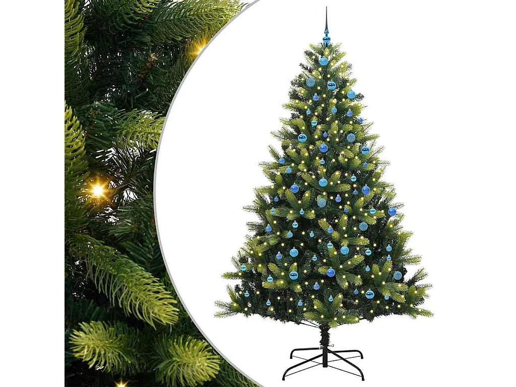 Albero di Natale artificiale flessibile in silicone 300 LED 240 cm