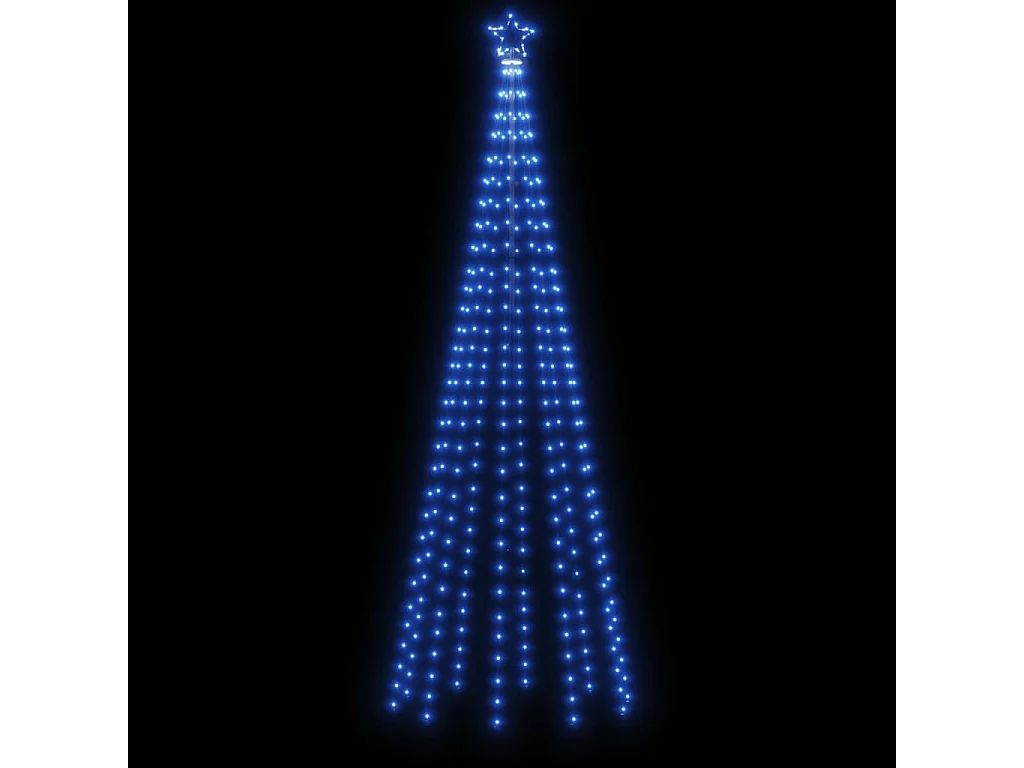 Kerstboomkegel 310 Blauwe LED's 100x300 cm