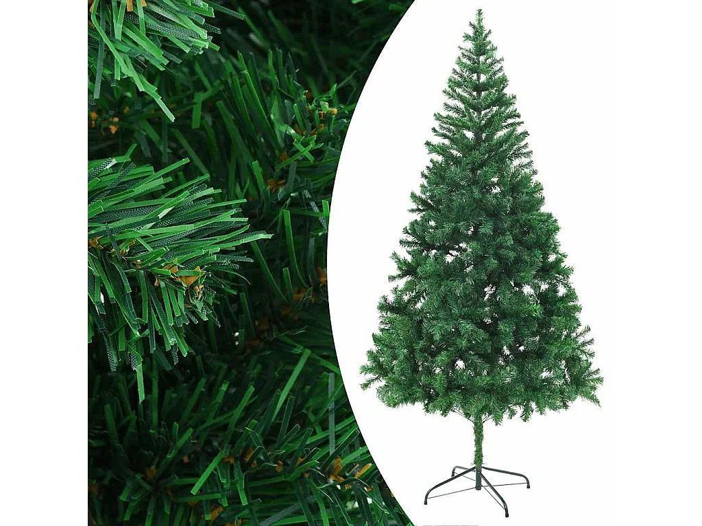 Albero di Natale artificiale preilluminato/palline 210 cm 910 rami