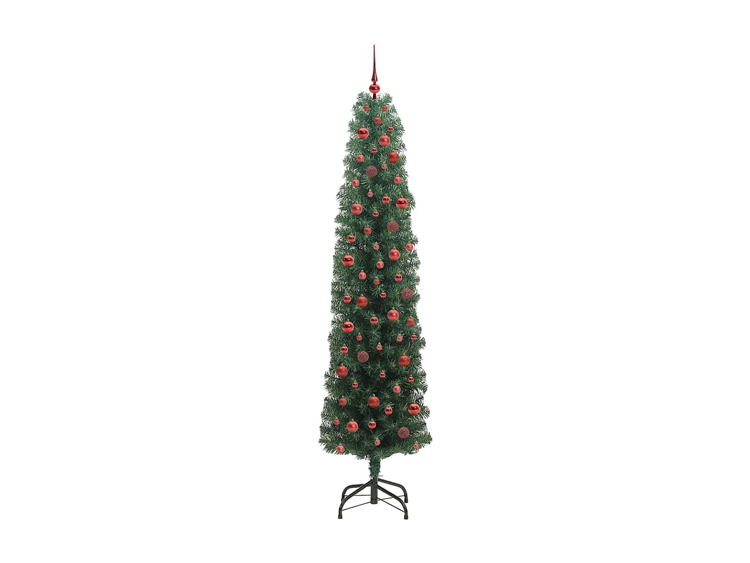 Kunstkerstboom Groen 240 cm PVC en staal en kunststof