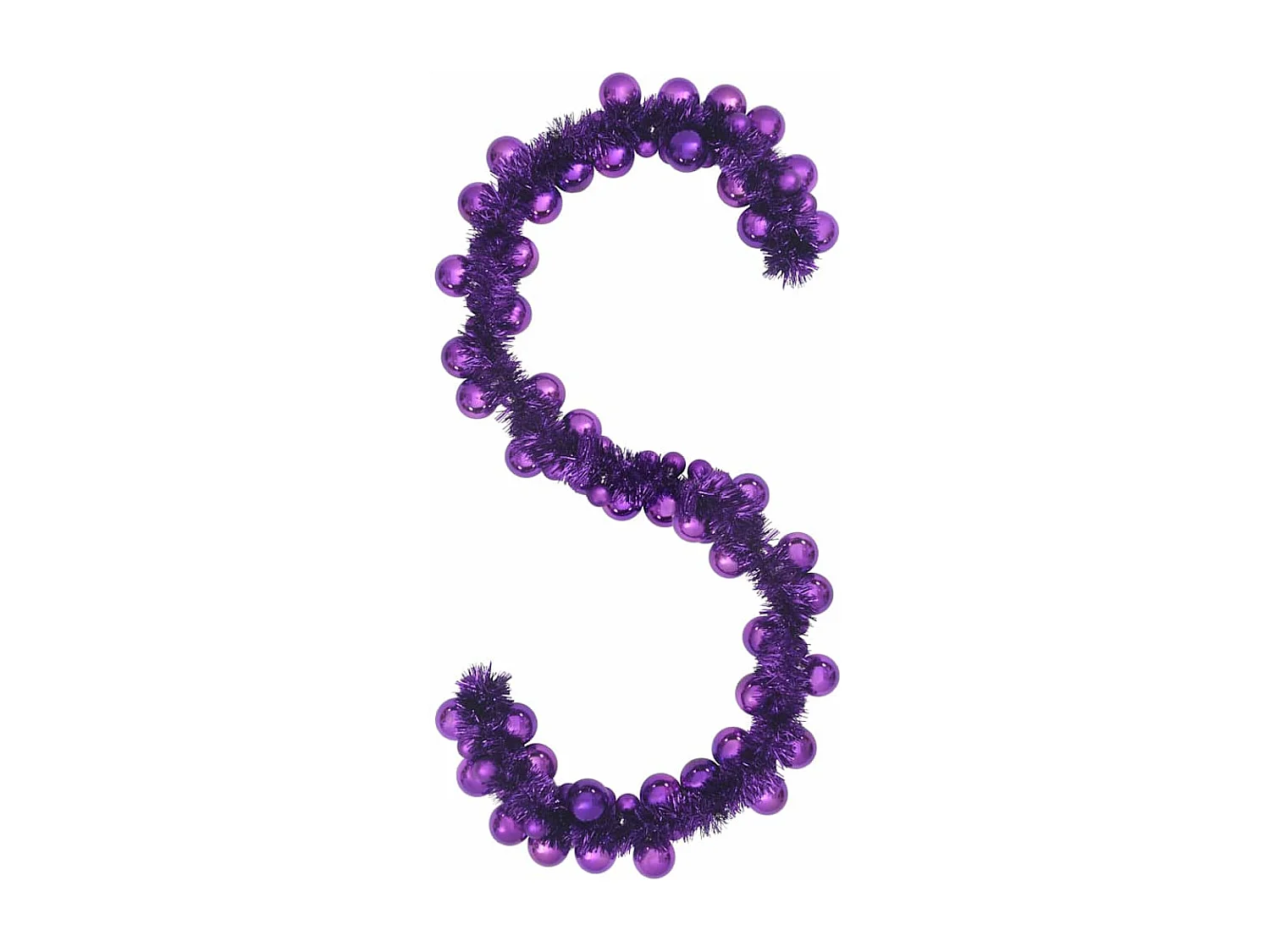 Guirlande de Boules de Noël Lilas 186 cm Polystyrène