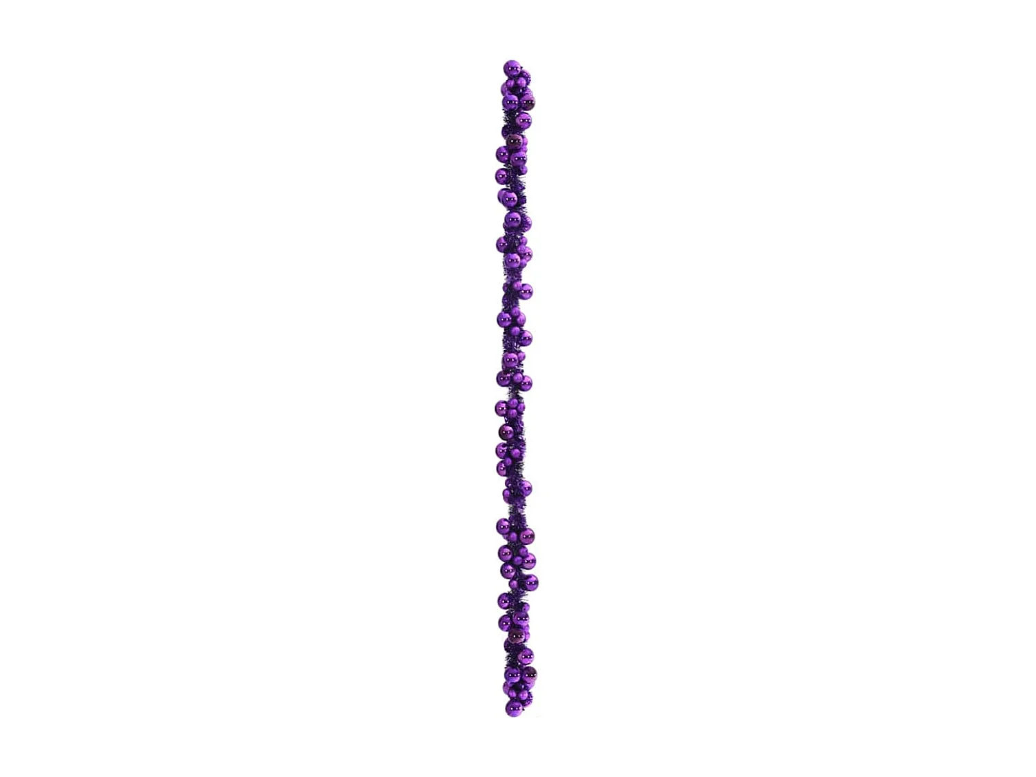 Guirlande de Boules de Noël Lilas 186 cm Polystyrène