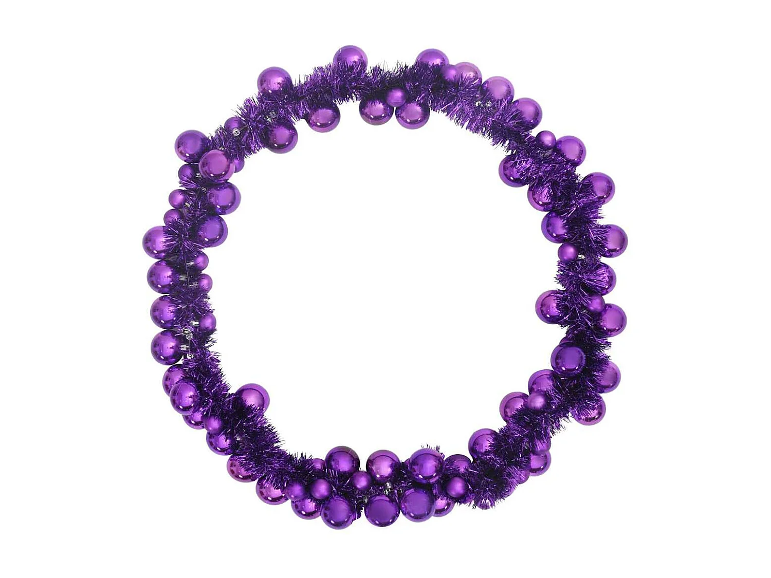 Guirlande de Boules de Noël Lilas 186 cm Polystyrène