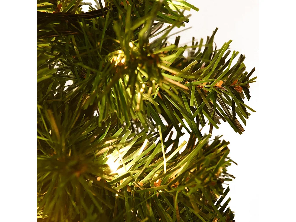 Alberi di Natale da corridoio 6 pezzi con LED bianco caldo 45 cm PVC