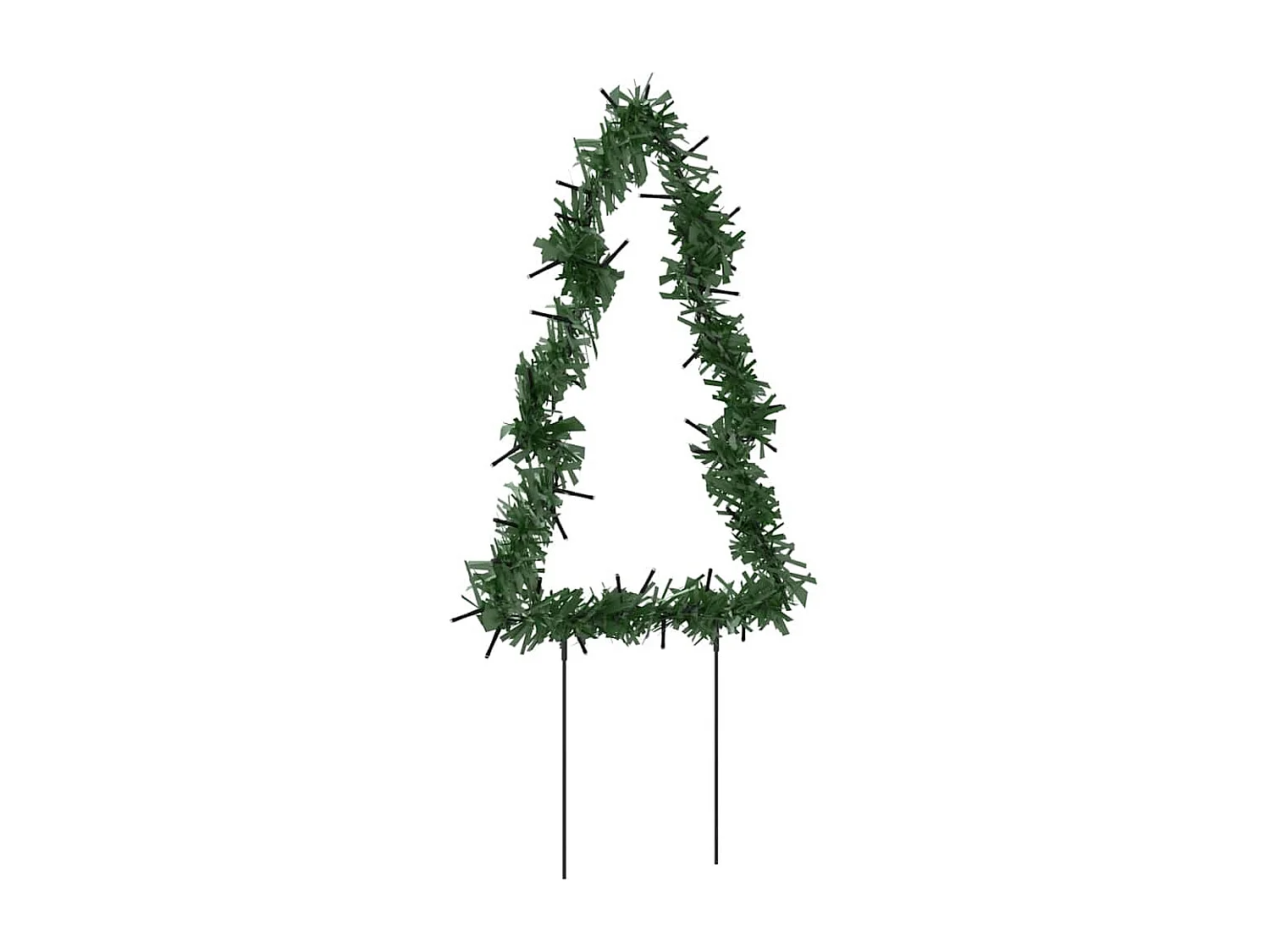 Pali decorativi per albero di Natale, 3 pezzi, 50 LED, 30 cm