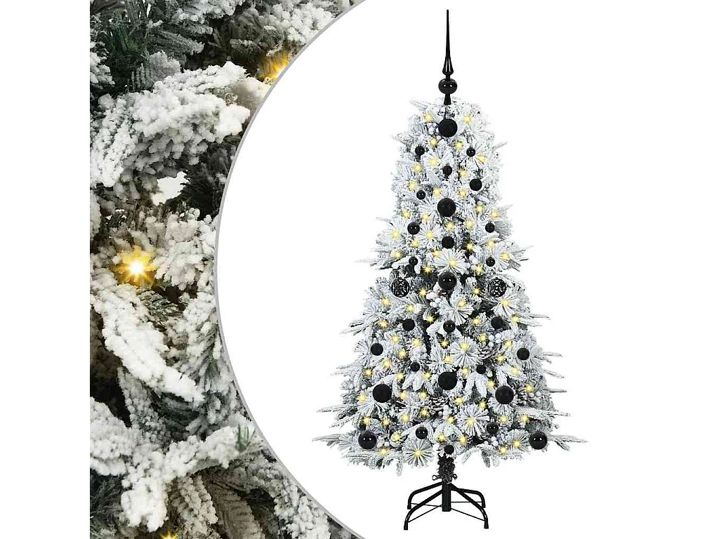 Sapin de Noël Artificiel à Branches Articulées Vert 120 cm