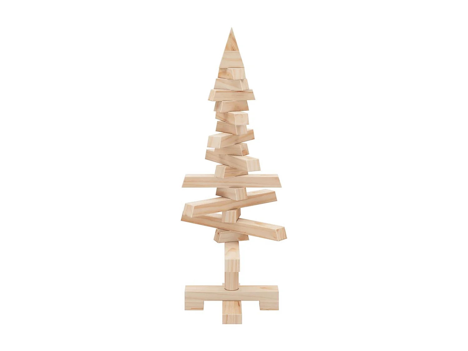Arbre de Noël en bois pour décoration 60 cm bois massif de pin