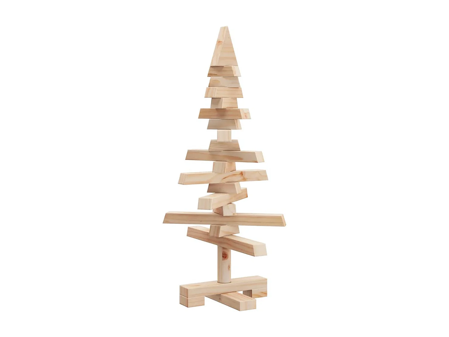 Arbre de Noël en bois pour décoration 60 cm bois massif de pin