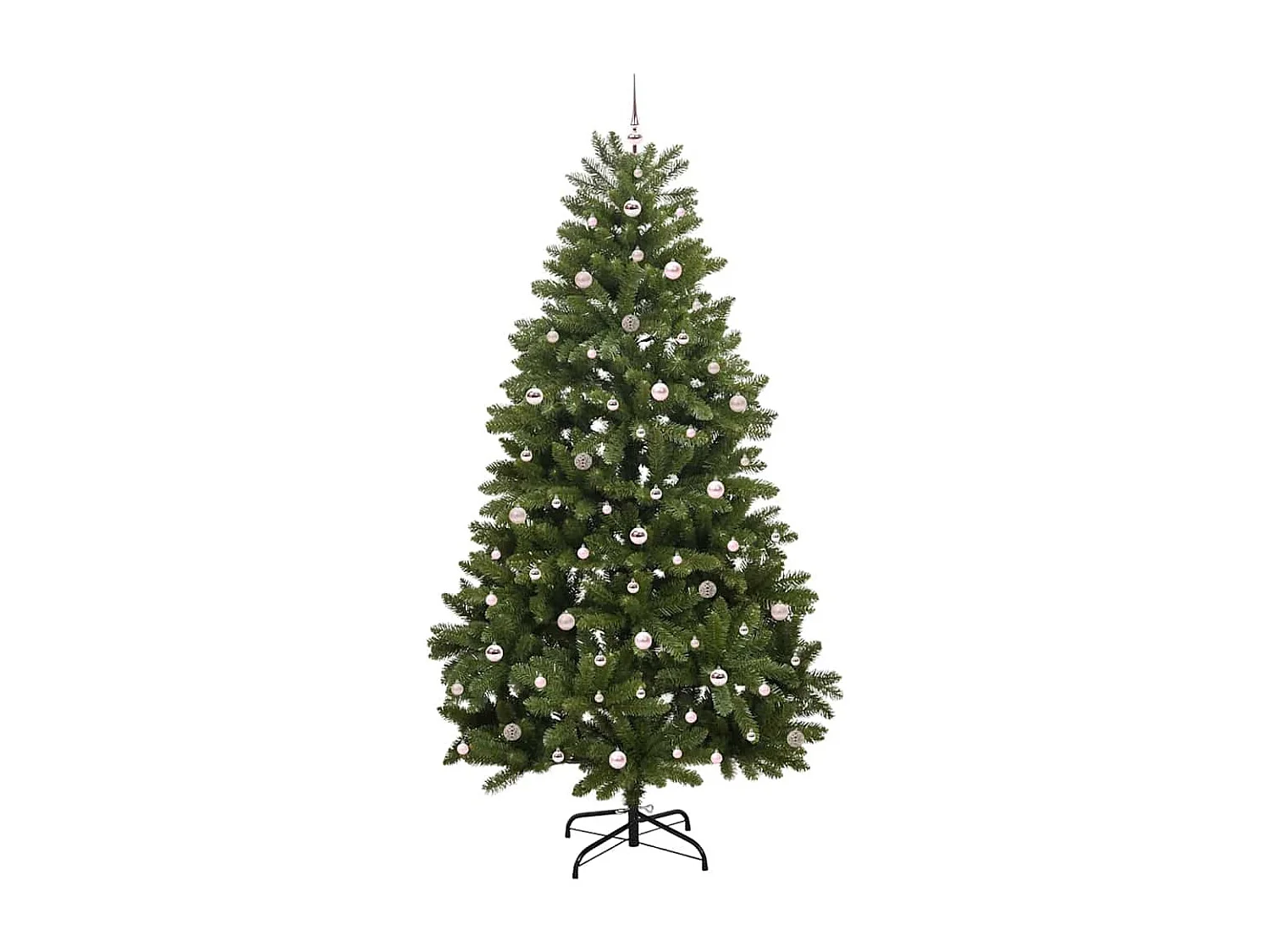 Albero di Natale artificiale con 300 LED Verde 270 cm PVC e metallo