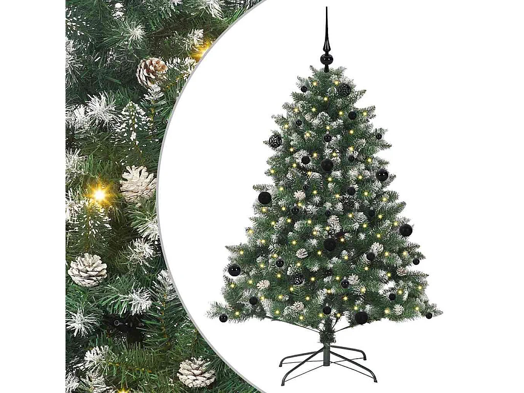 Kunstkerstboom met 150 LED's Groen 105 x 105 x 150 cm