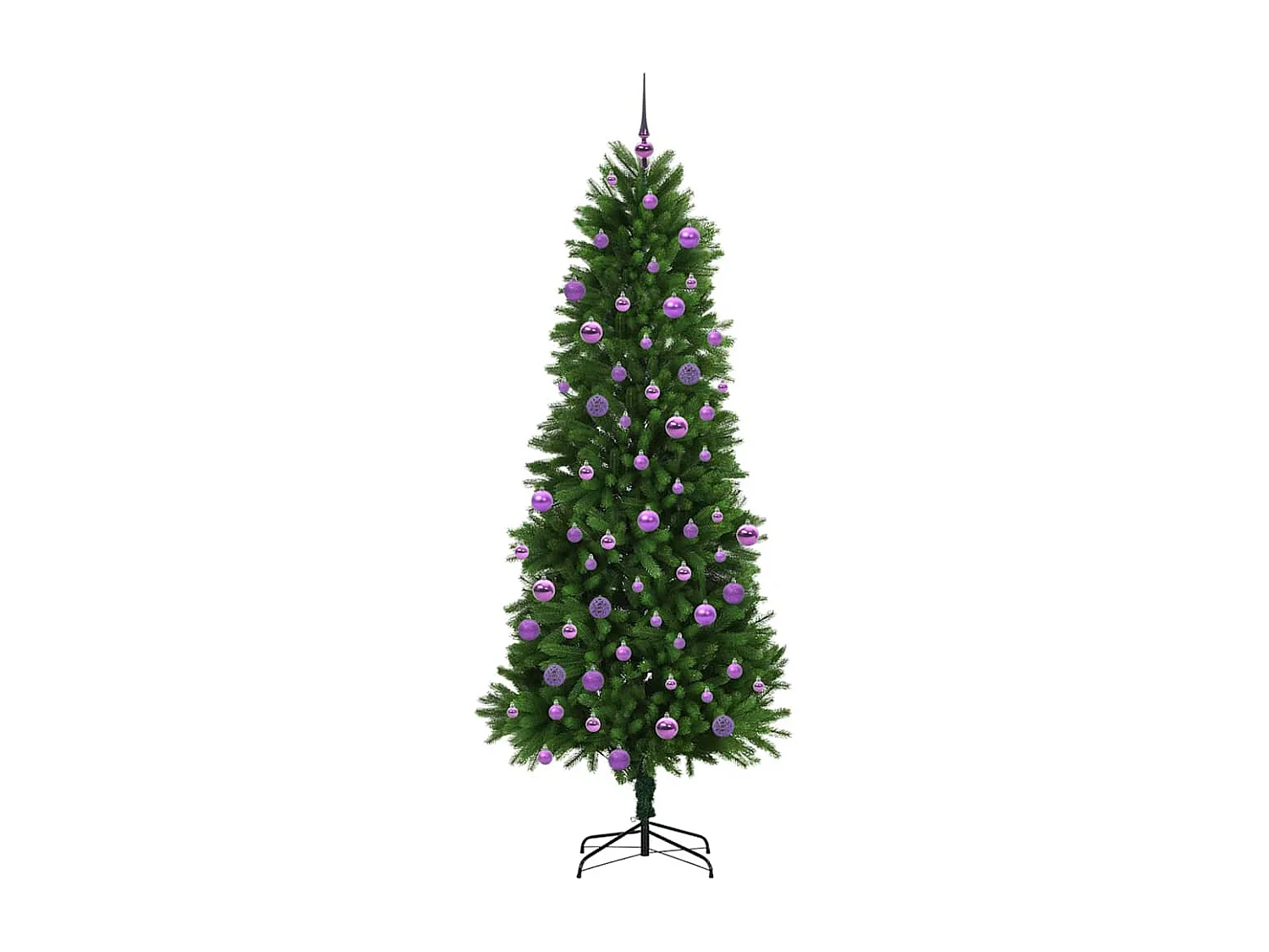 Sapin de Noël avec 300 LED avec support Vert 240 cm PE