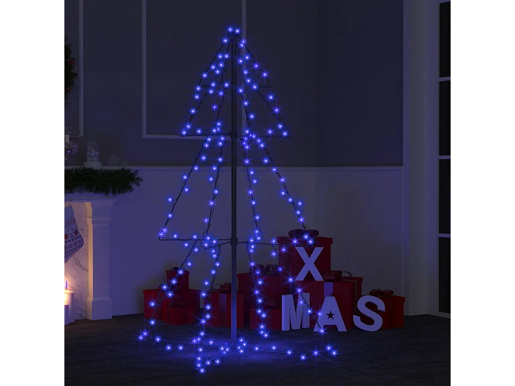 Albero di Natale a cono da interno/esterno 160 LED 78x120 cm
