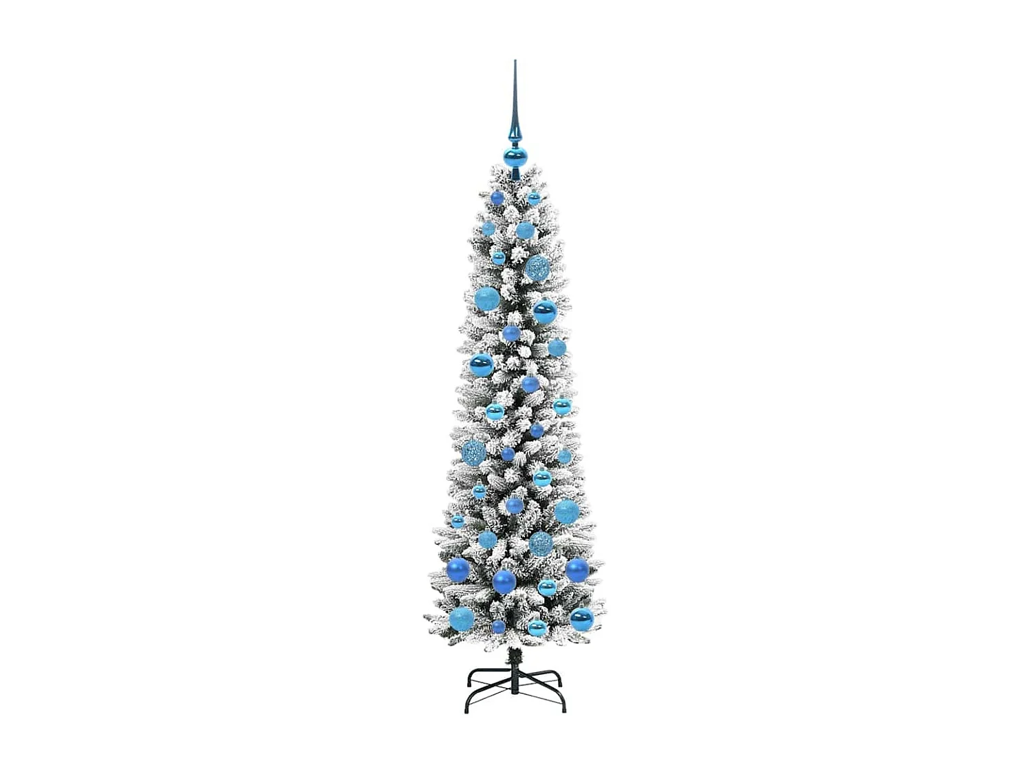 Albero di Natale artificiale con 150 LED verde e bianco 150 cm