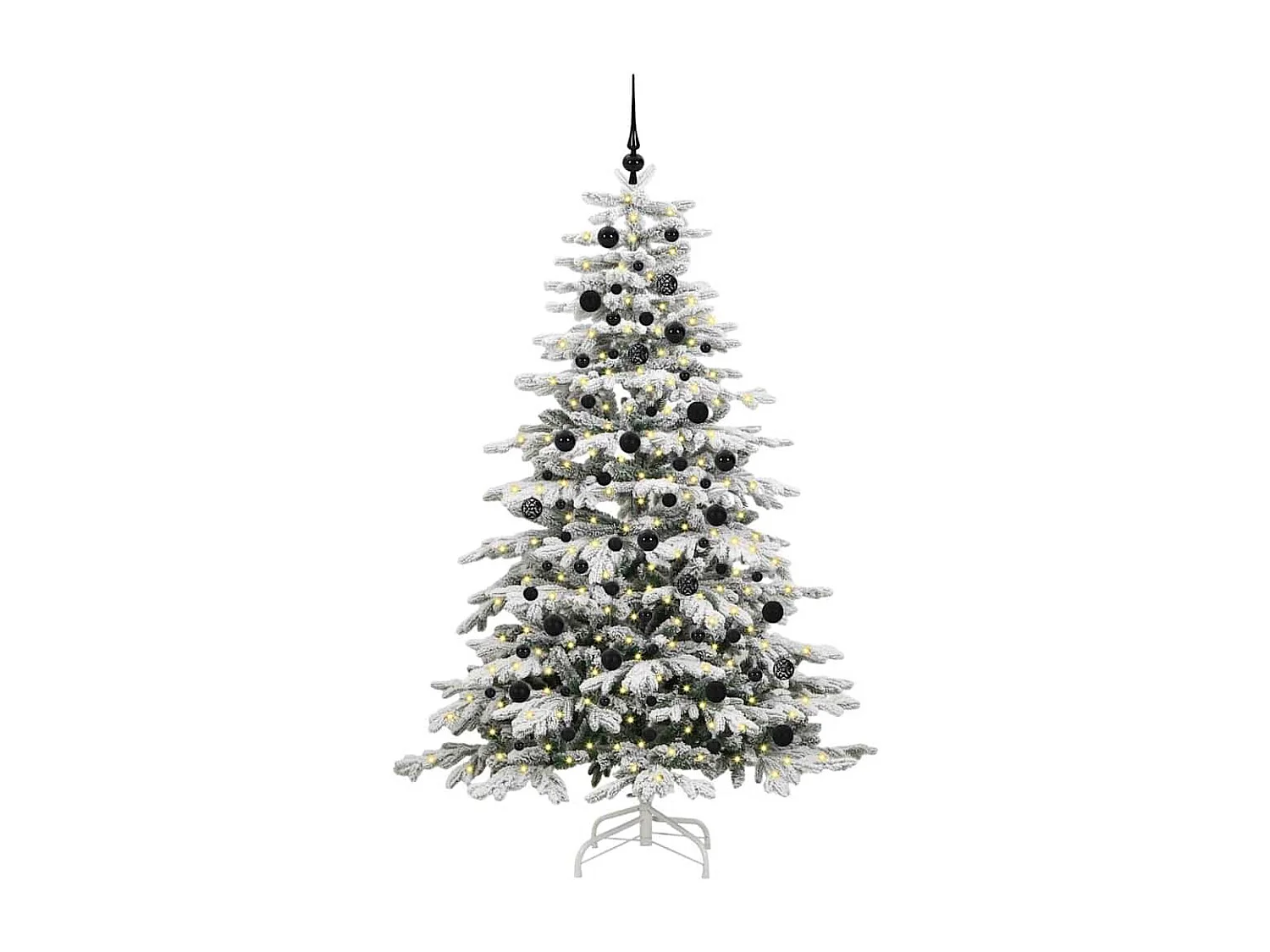 Sapin de Noël Artificiel à Branches Articulées Blanc 210 cm