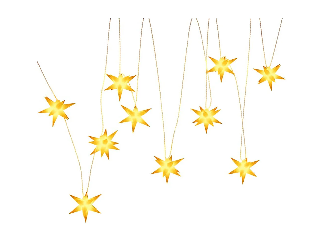 Luce di Natale 10 LED giallo 10 cm