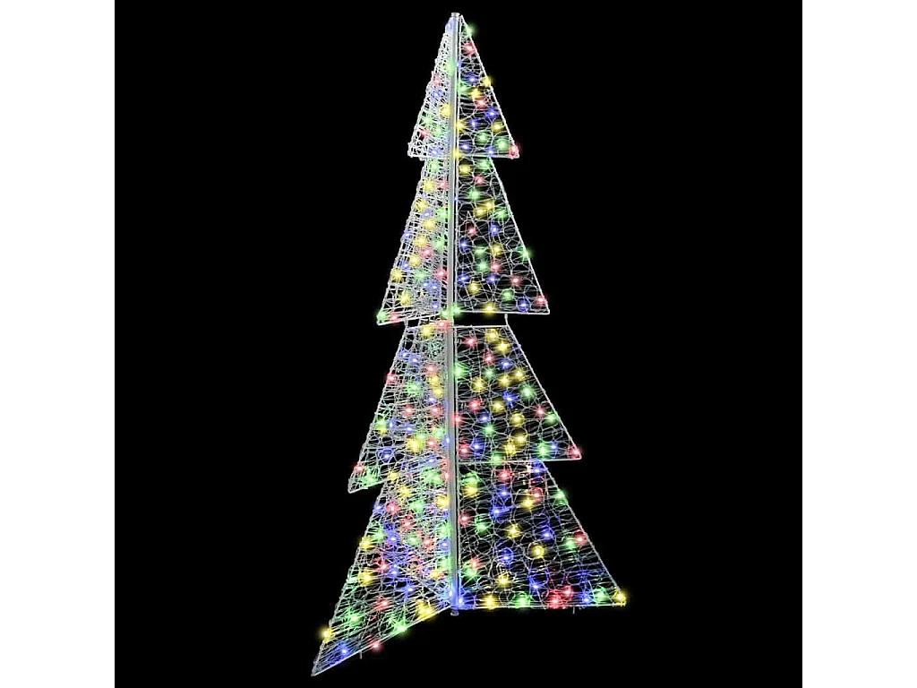 Sapin de Noël avec 240 LED Multicolore 180 cm Acrylique
