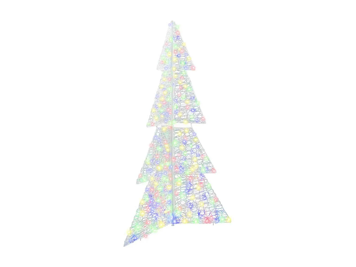 Sapin de Noël avec 240 LED Multicolore 180 cm Acrylique