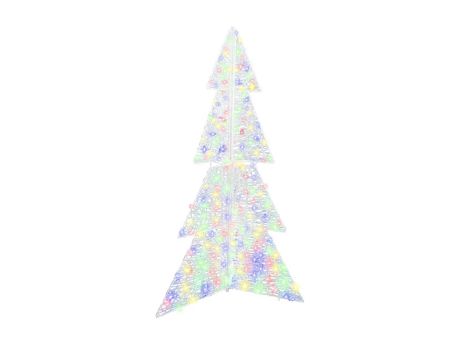 Sapin de Noël avec 240 LED Multicolore 180 cm Acrylique