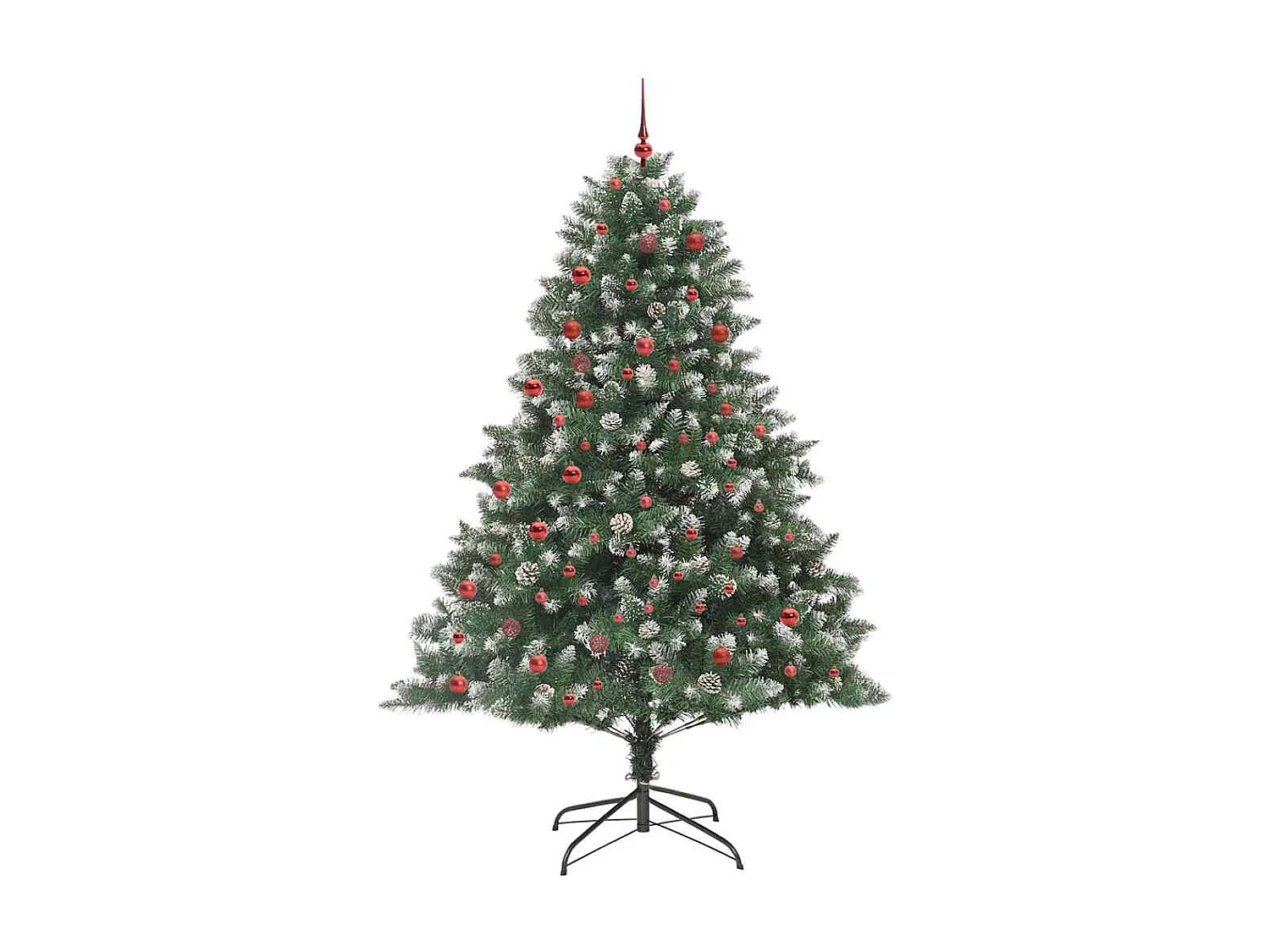 Sapin de Noël artificiel avec 300 LED Vert 140 x 140 x 210 cm