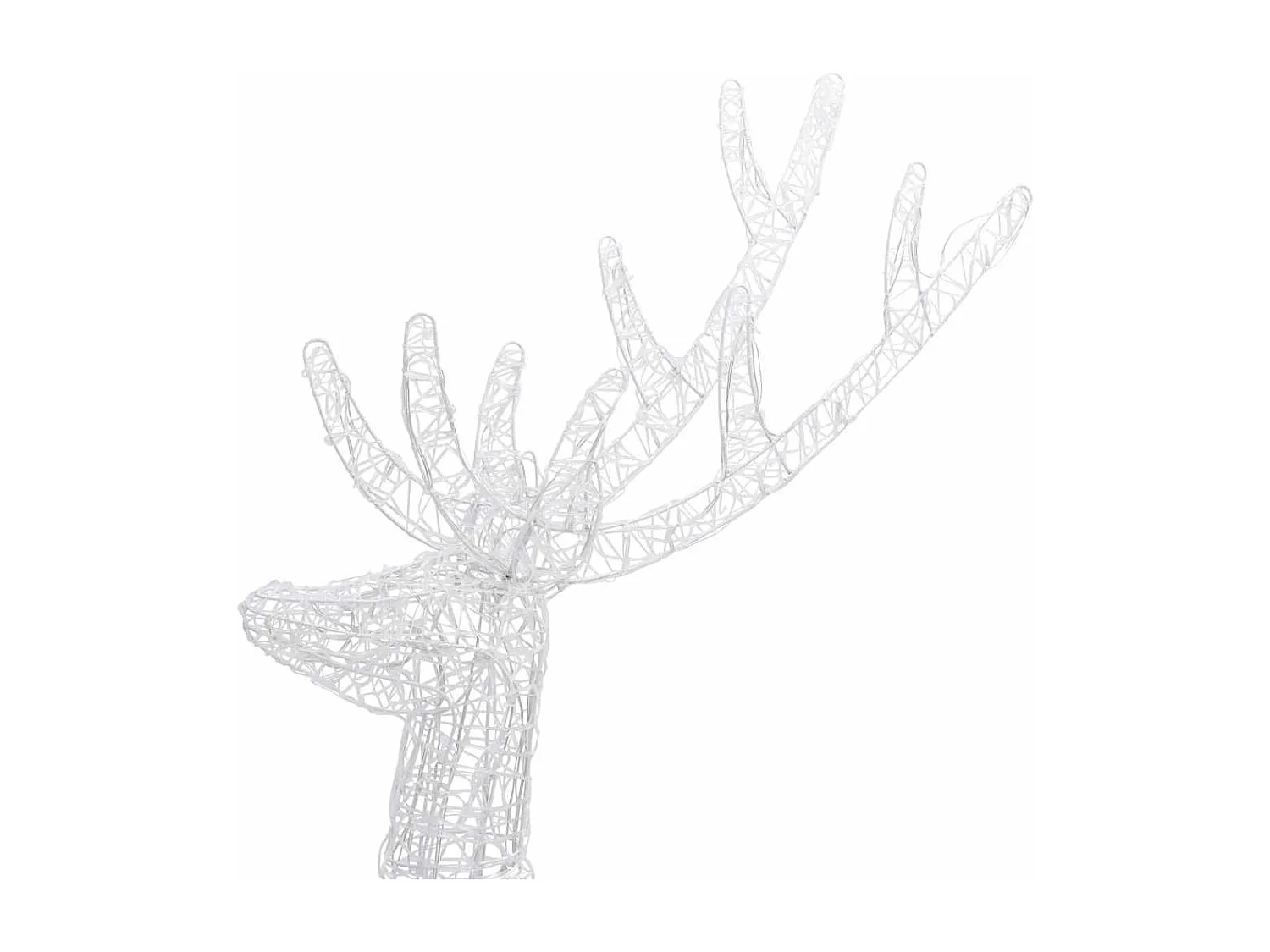 Rennes de Noël XXL Acrylique 250 LED 2 pcs 180 cm Multicolore