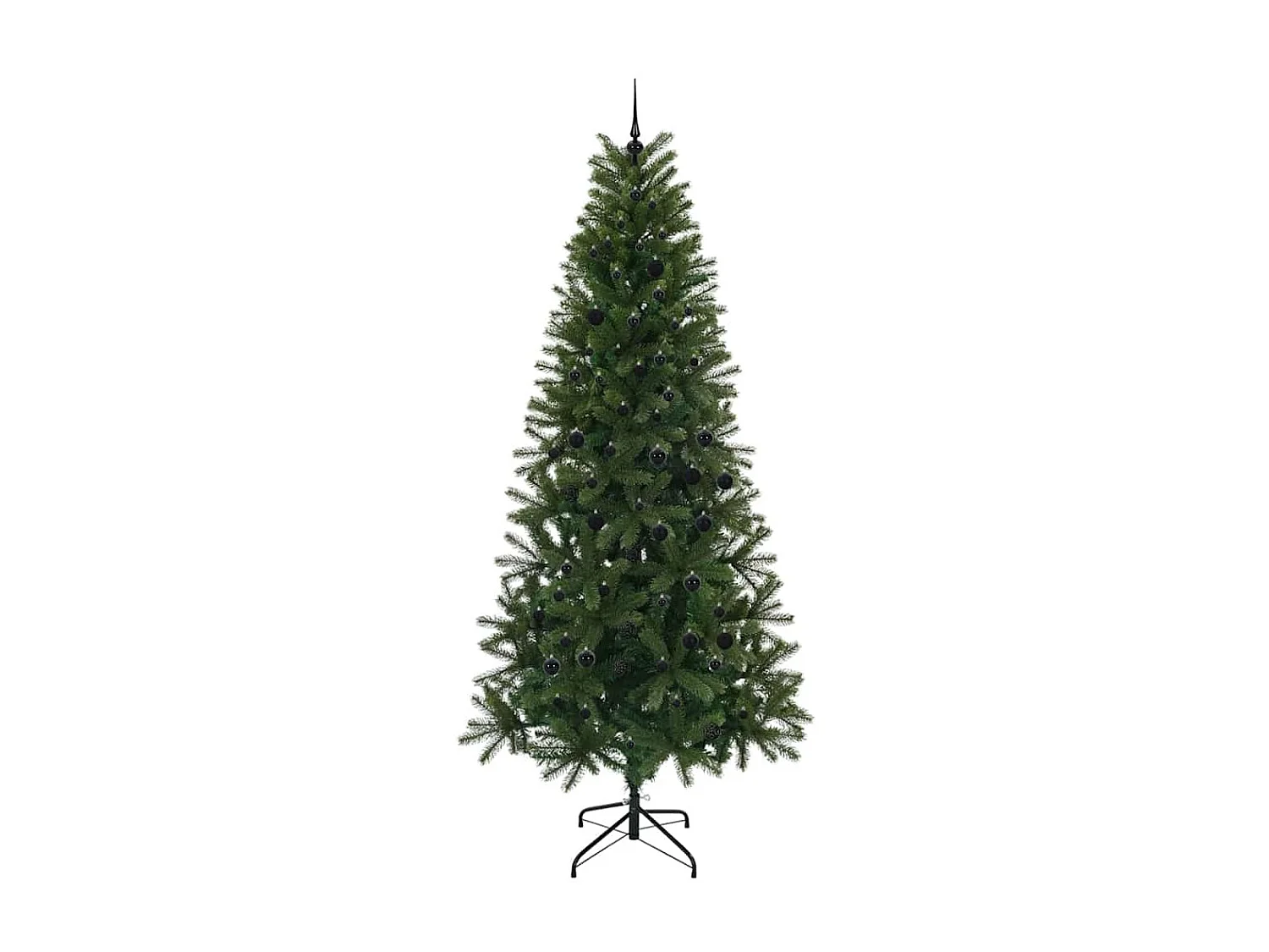 Albero di Natale artificiale con 300 LED Verde 240 cm PE e PVC