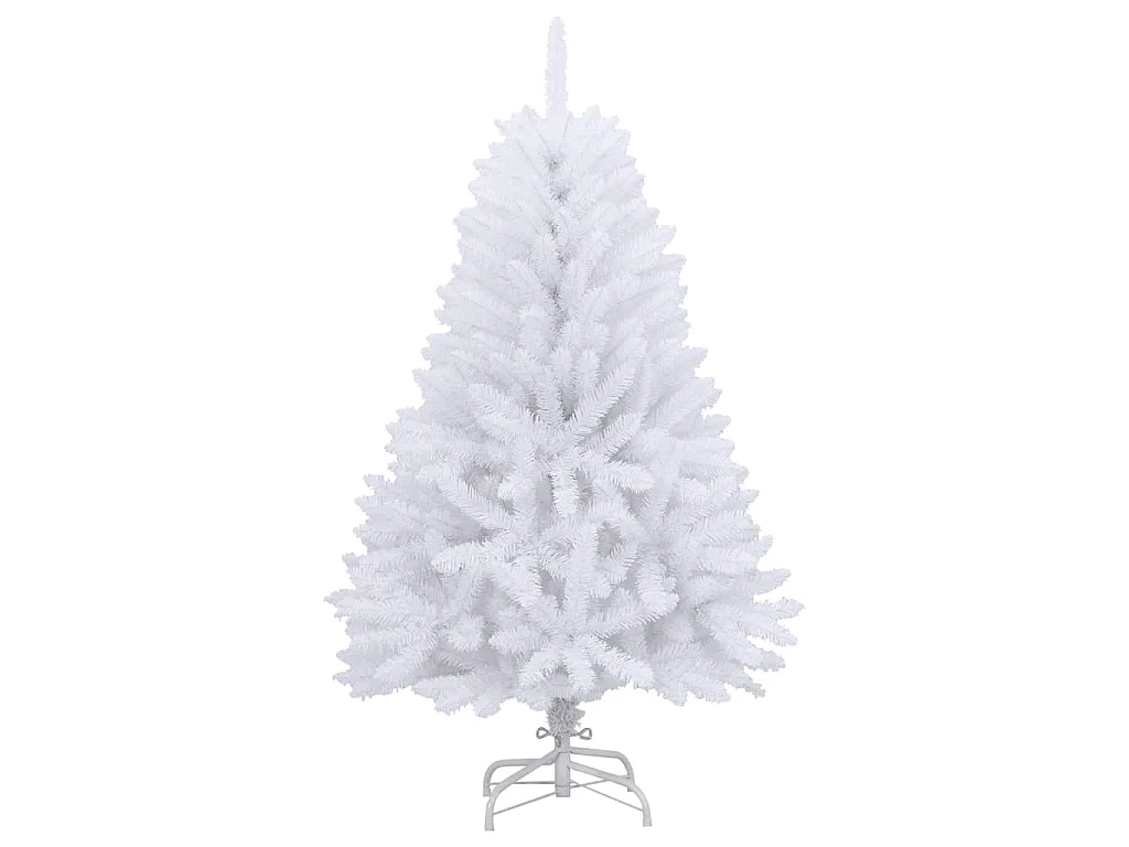 Künstlicher Weihnachtsbaum klappbar mit weißem Ständer 150 cm