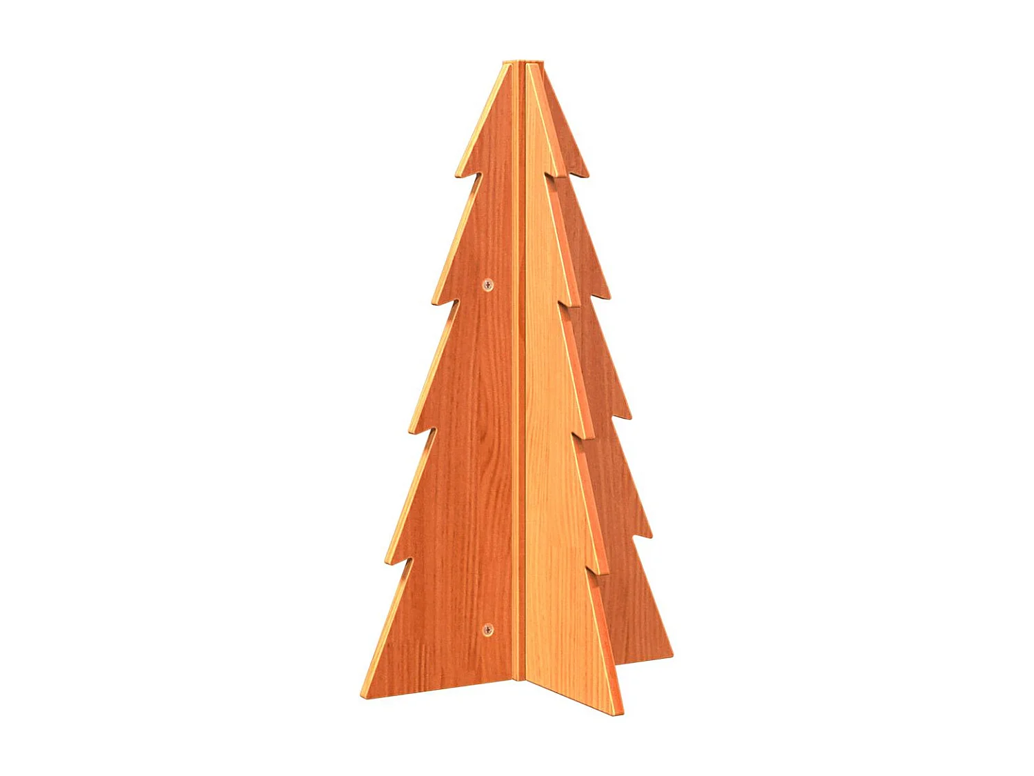 Albero di Natale in legno per decorazione 69,5 cm in legno massello di pino