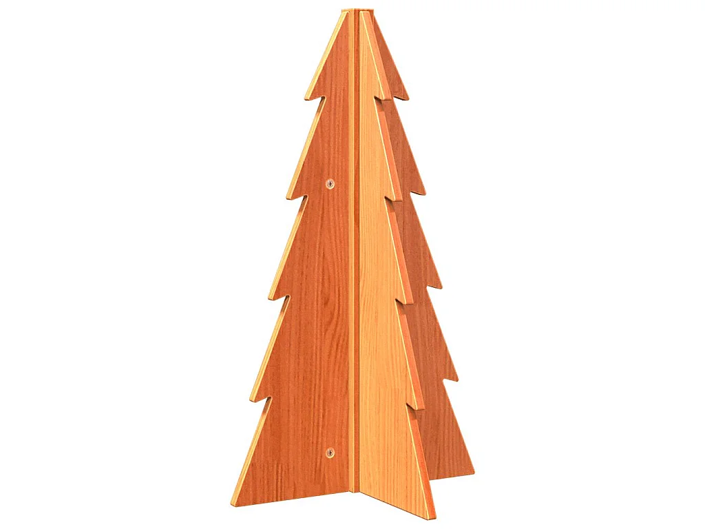 Houten kerstboom ter decoratie 69,5 cm massief grenenhout