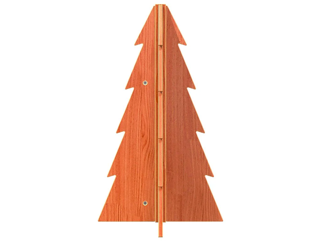 Houten kerstboom ter decoratie 69,5 cm massief grenenhout