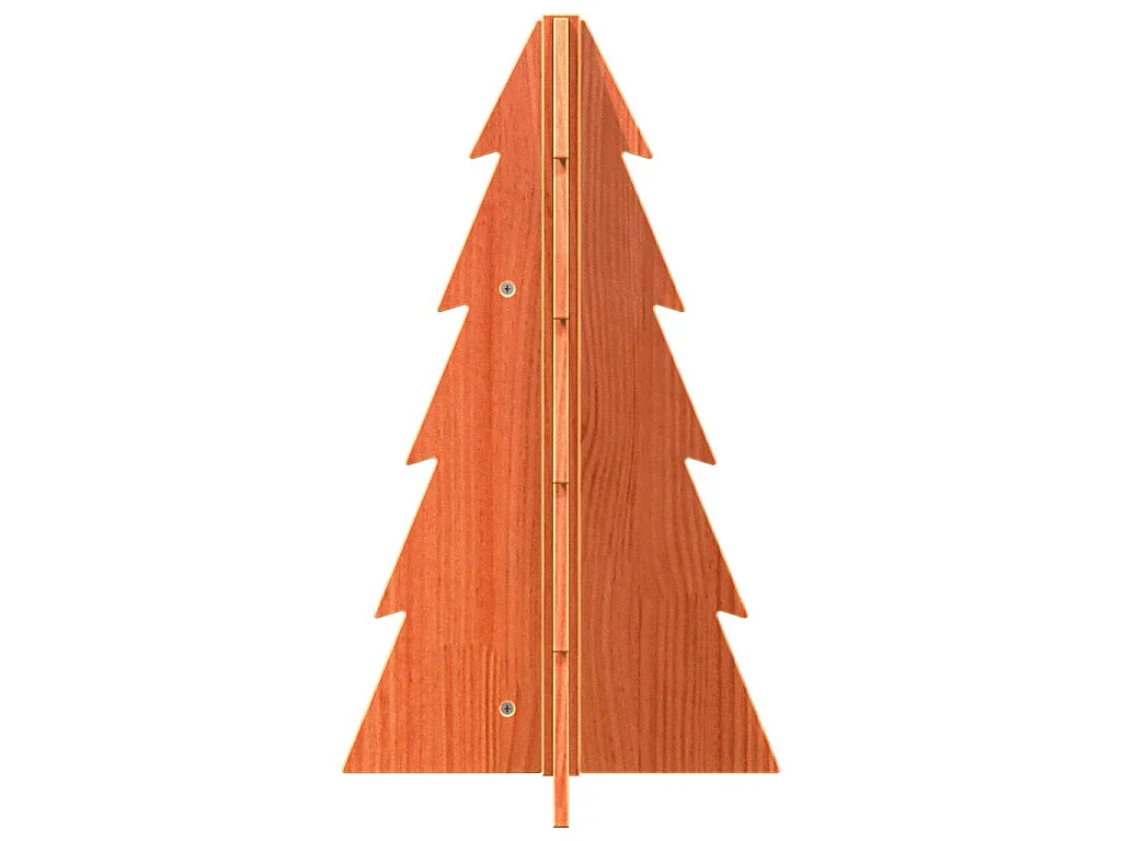 Houten kerstboom ter decoratie 69,5 cm massief grenenhout