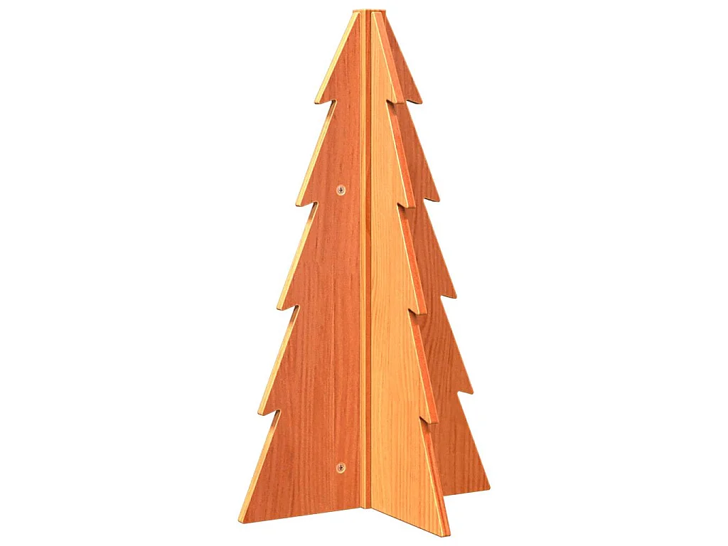 Houten kerstboom ter decoratie 69,5 cm massief grenenhout