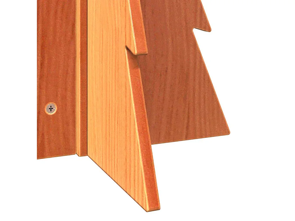 Houten kerstboom ter decoratie 69,5 cm massief grenenhout