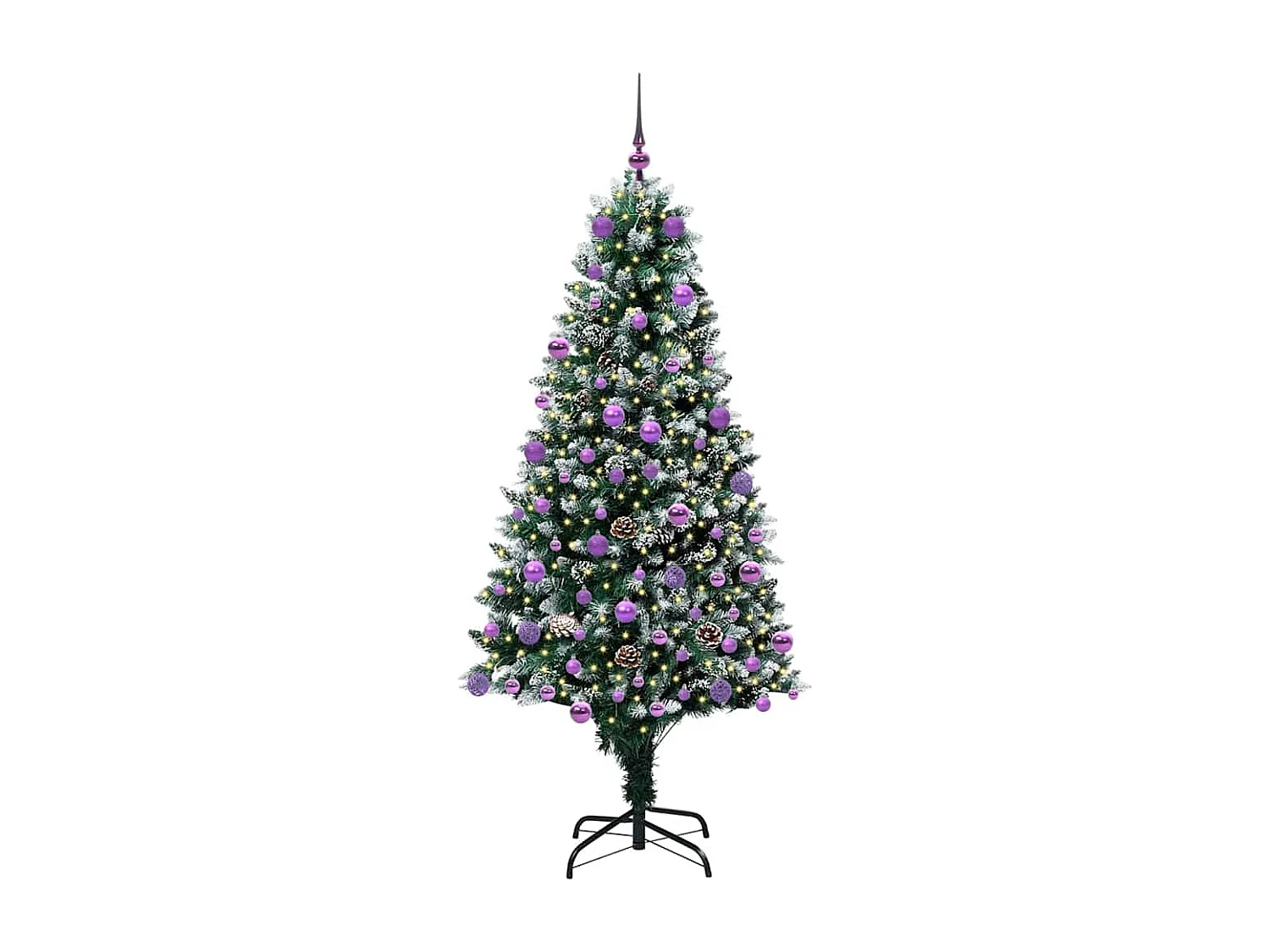 Sapin de Noël artificiel Vert 180 cm PVC, Acier et Plastique