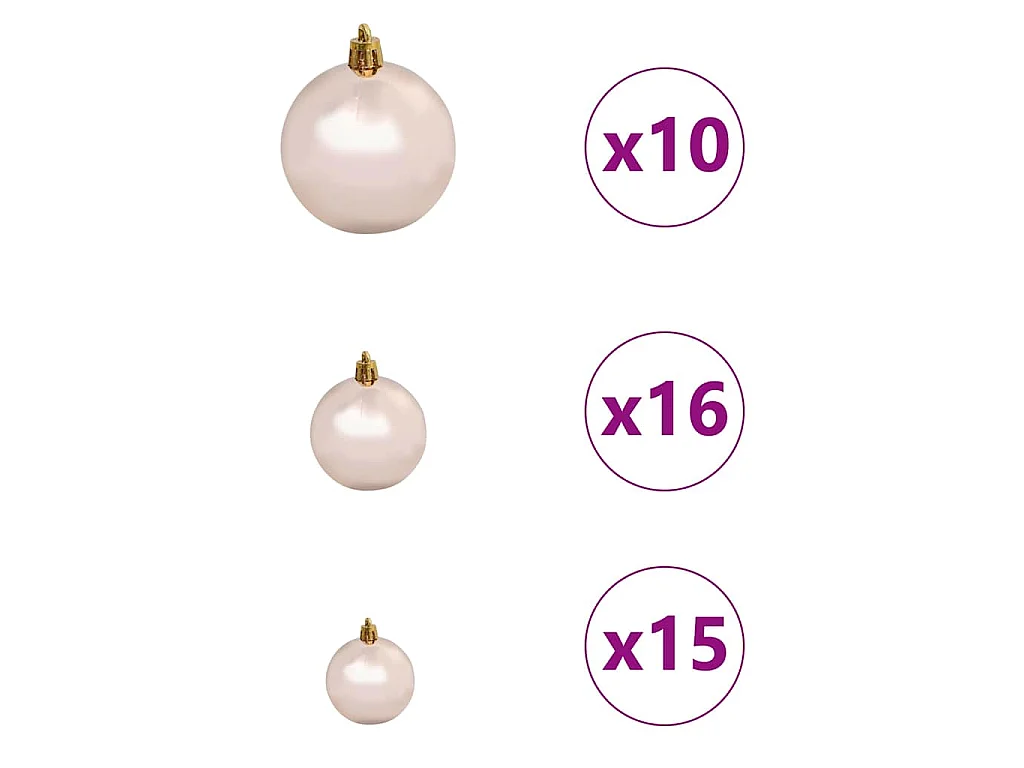 Künstlicher Weihnachtsbaum mit Beleuchtung, Grün, 210 cm, PVC und Metall