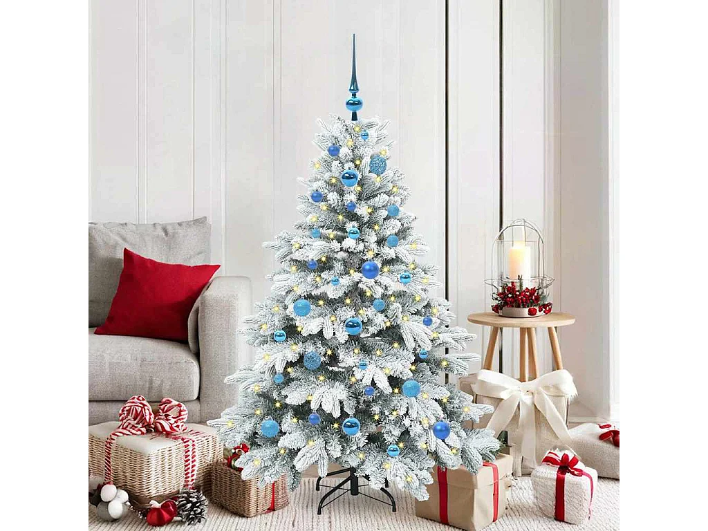 Sapin de Noël artificiel avec 150 LED Vert 150 cm PE et PVC