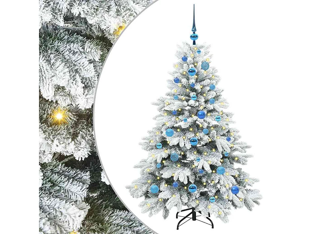 Sapin de Noël artificiel avec 150 LED Vert 150 cm PE et PVC
