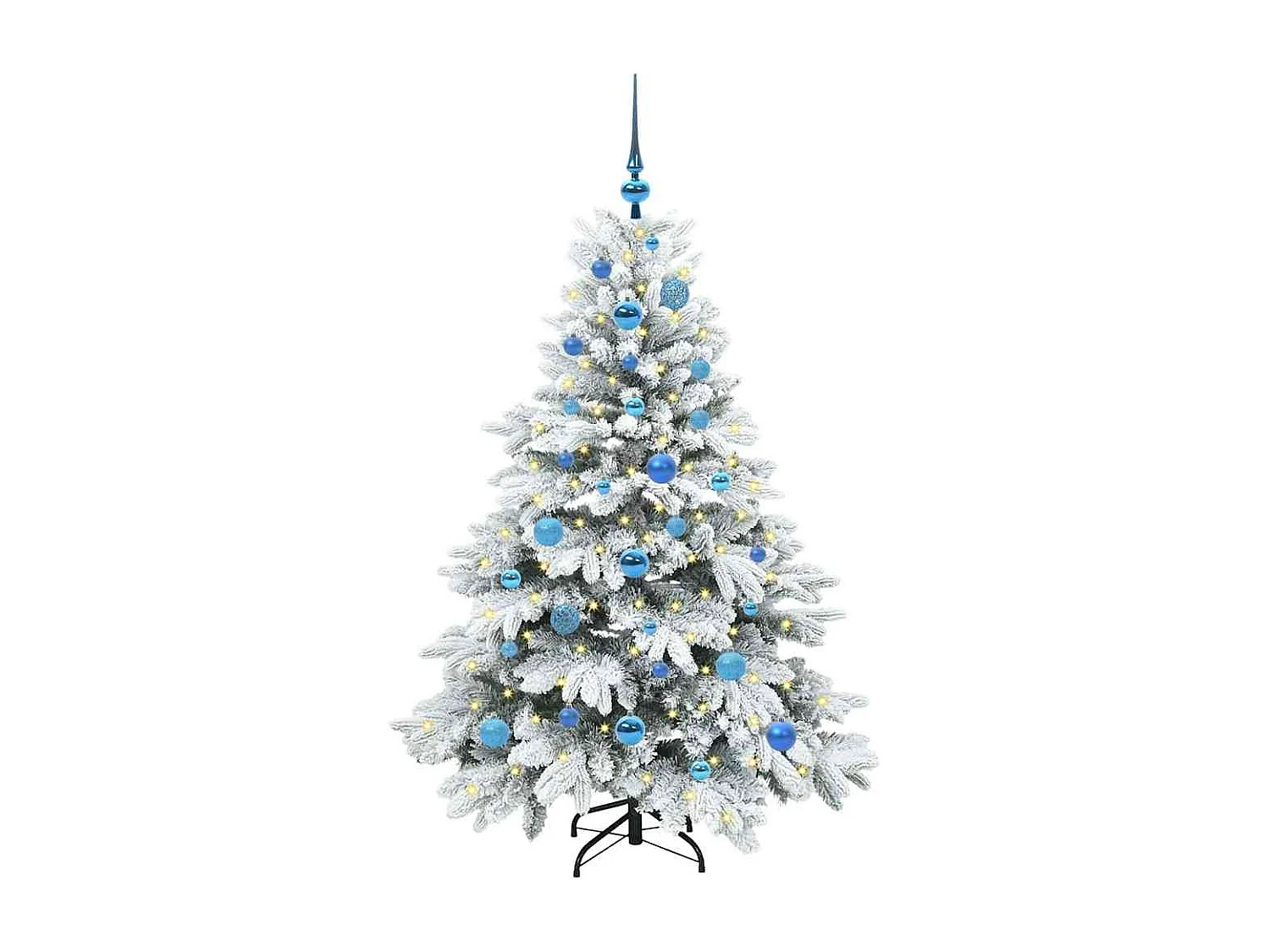 Sapin de Noël artificiel avec 150 LED Vert 150 cm PE et PVC