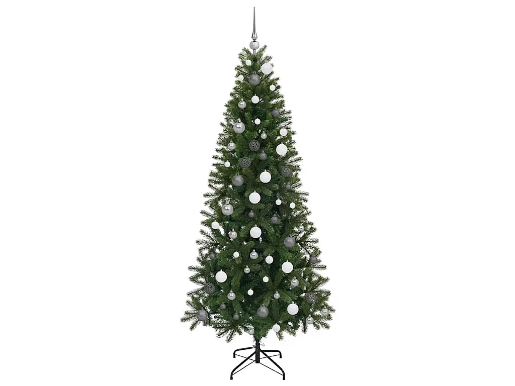 Sapin de Noël artificiel avec 300 LED Vert 210 cm PE et PVC