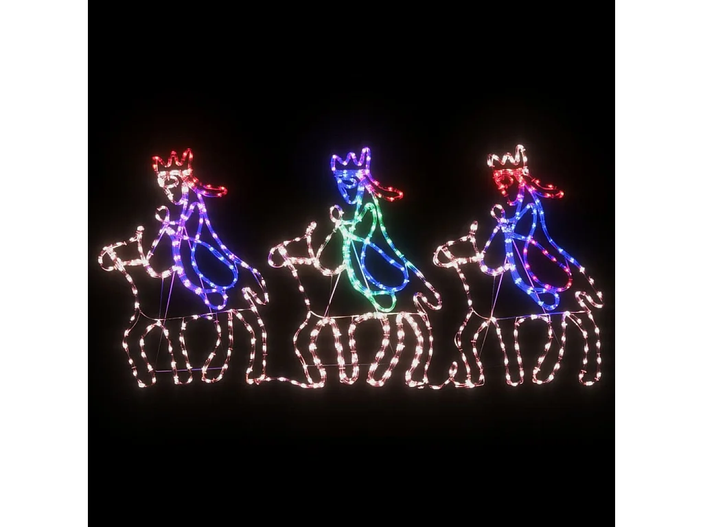 Figurine de Noël de trois mages avec 504 LED 70x50 cm