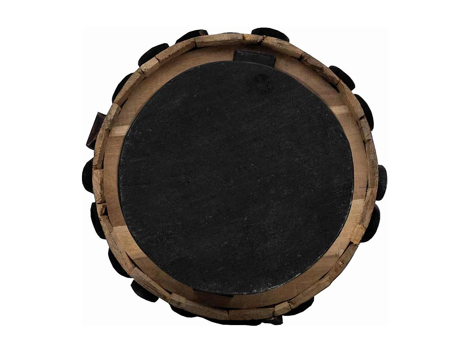 Kerstboom met standaard Bruin 150 cm Massief teakhout