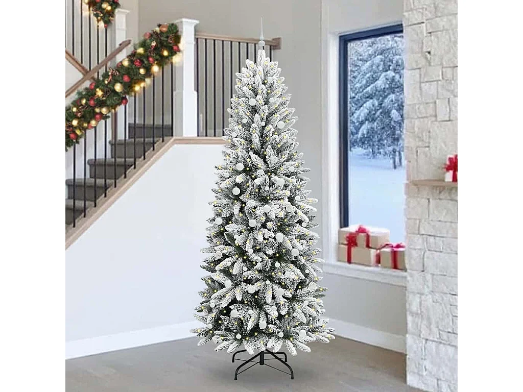 Albero di Natale artificiale con 300 LED Bianco 93 x 93 x 240 cm